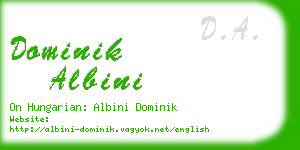dominik albini business card